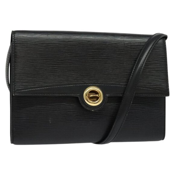 LOUIS VUITTON Epi Pochette Arche Shoulder Bag Black Noir M52572 LV Auth 136417 - Picture 1 of 16